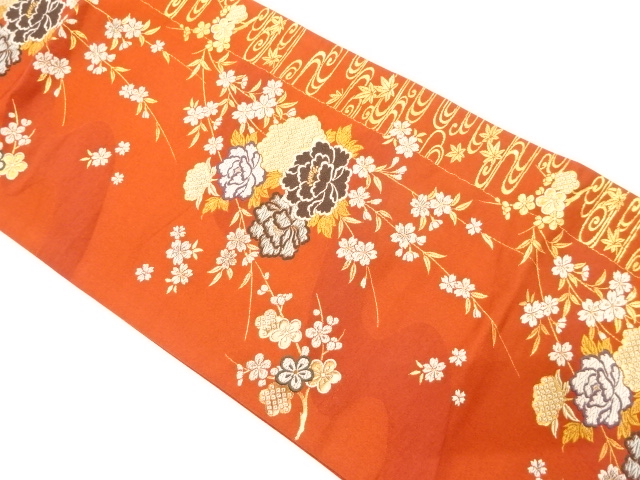 JAPANESE FUKURO OBI / WOVEN WEEPING SAKURA